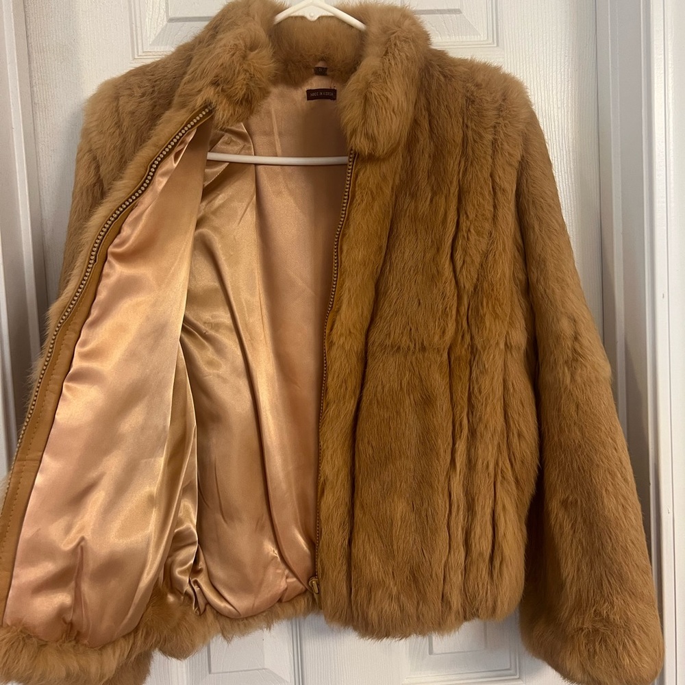 Vintage Rabbit Fur Coat - Picture 3 of 7